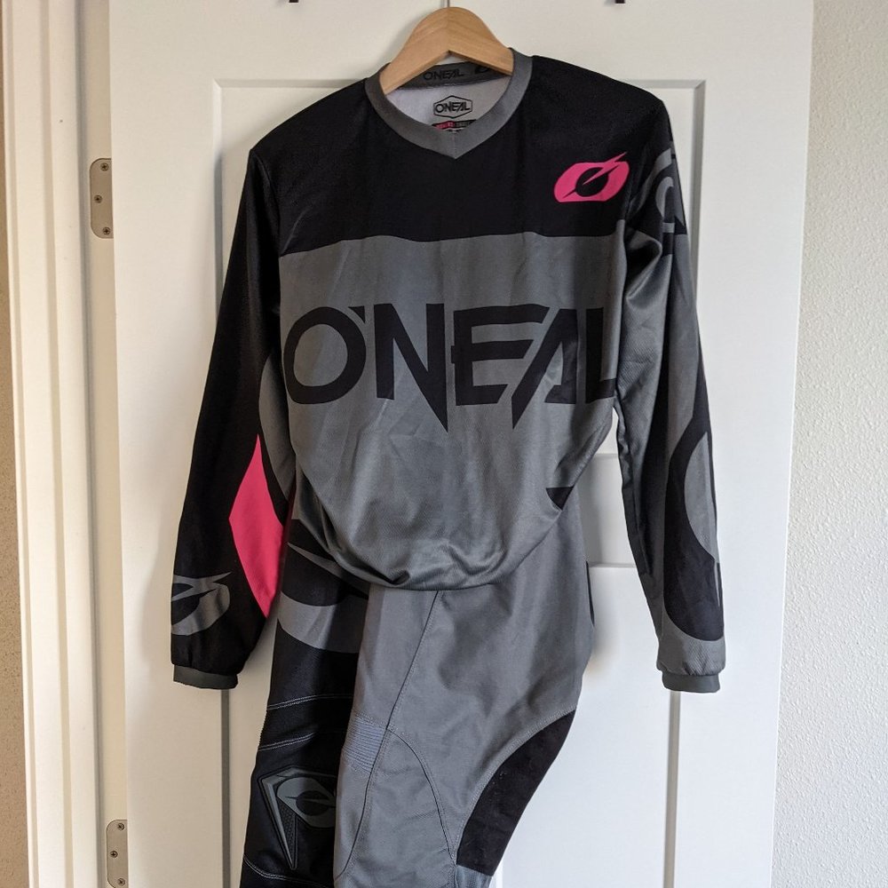 O'Neal Racing Women's Element Pink/Grey Motocross: Small Jersey & Pants